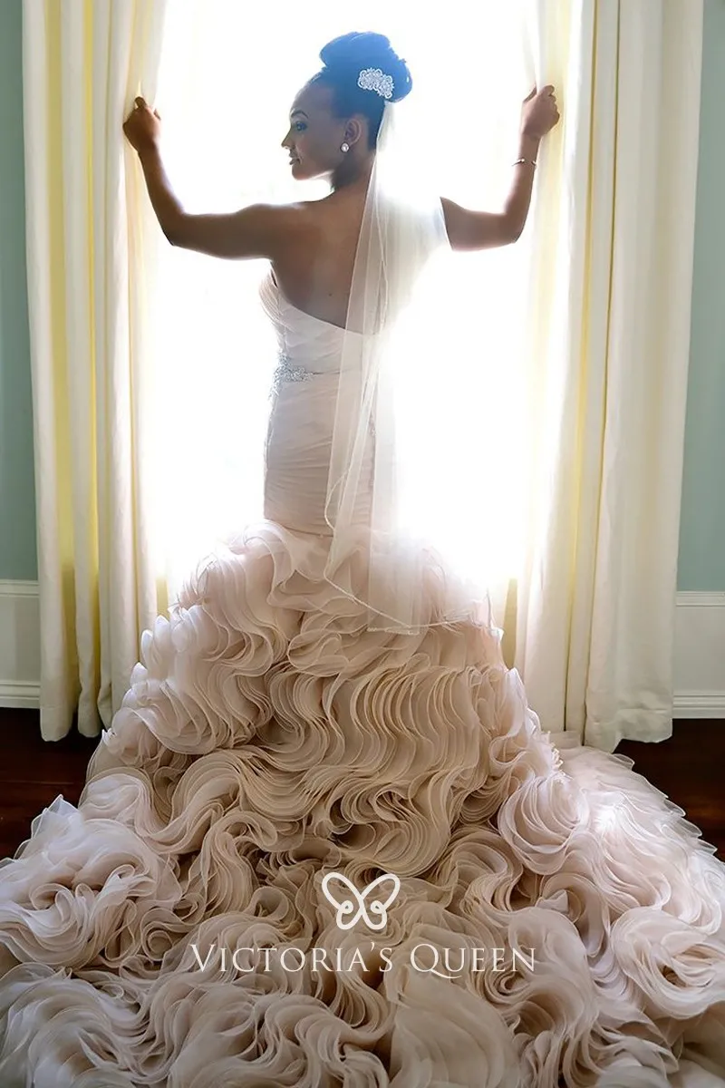 Blush Organza Wedding Dress Deals, 57 