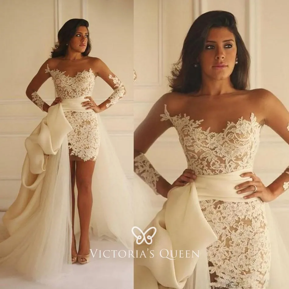 lace bodycon wedding dress