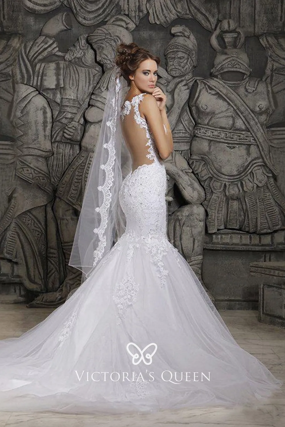 Beaded Drop Waist Chic Lace Tulle 