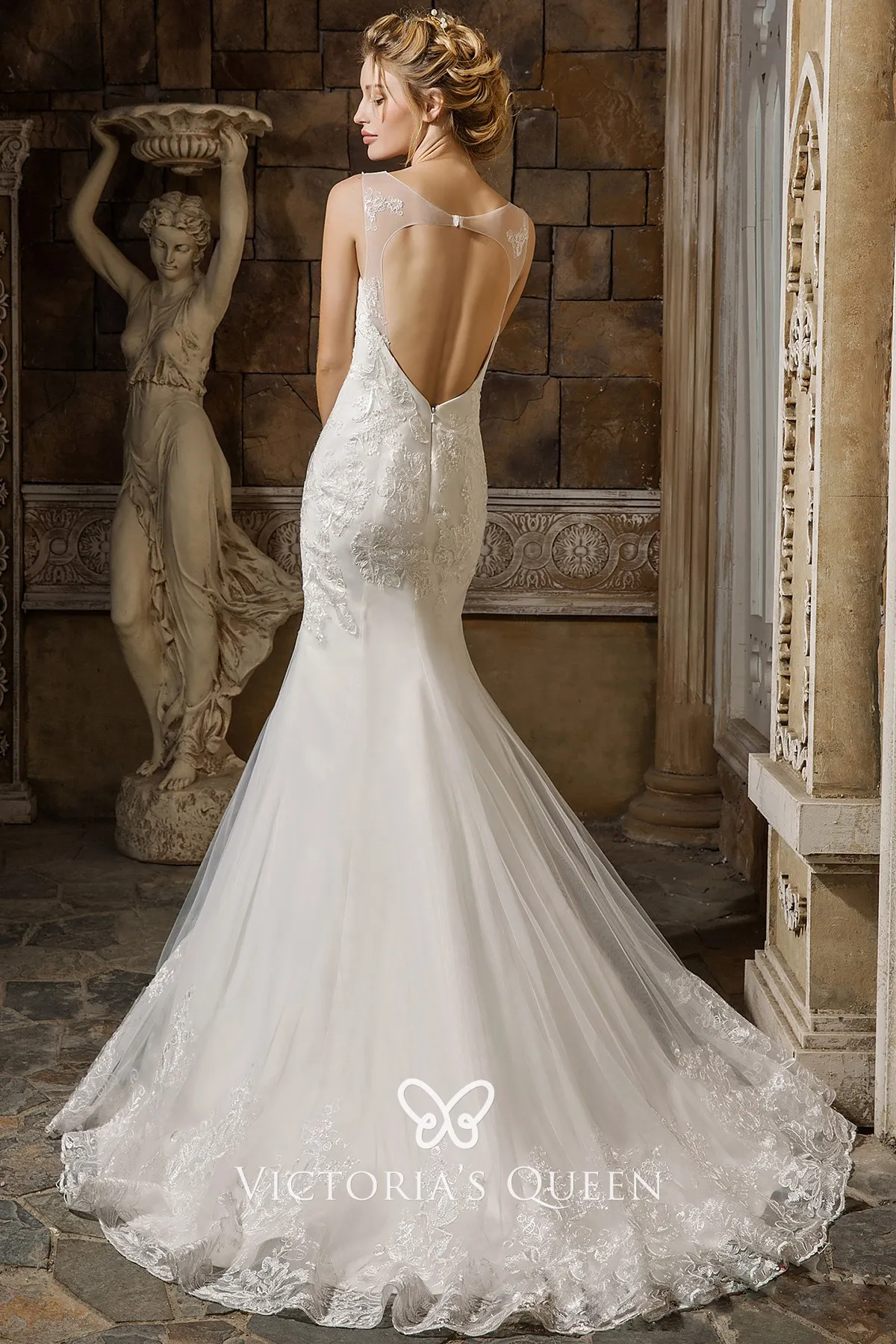 open back mermaid wedding dress open back mermaid wedding dress