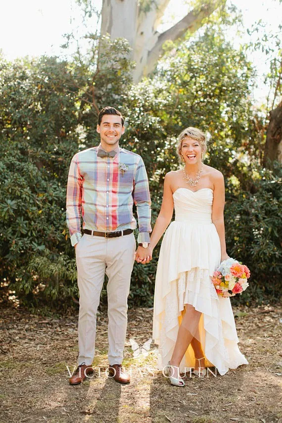 Ivory strapless satin and lace puffy bridal dress Ivory strapless satin and lace puffy bridal dress