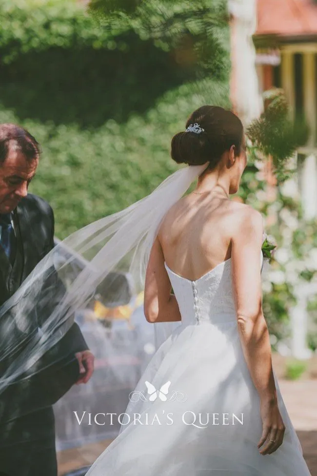 simply white wedding dress