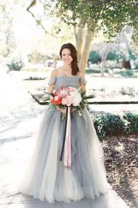 grey dresses for a wedding