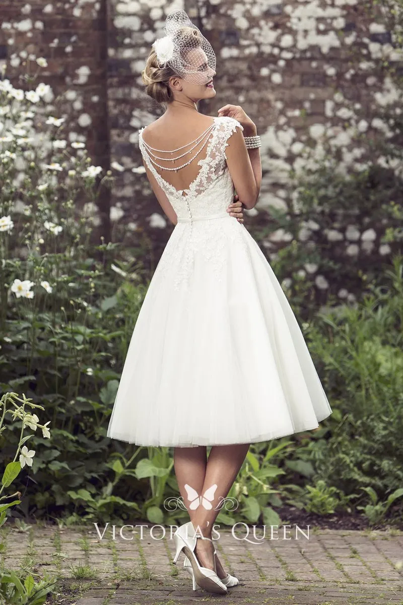 short a line wedding dress