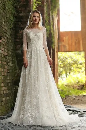 4 Sleeve Wedding Dresses \u0026 Bridal Gowns 
