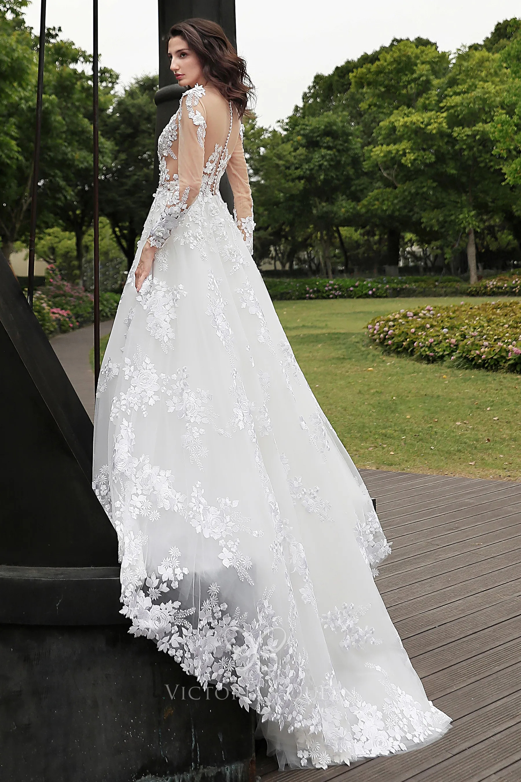 3D Flower Bowknot Patchwork Velvet Dress main image 1
