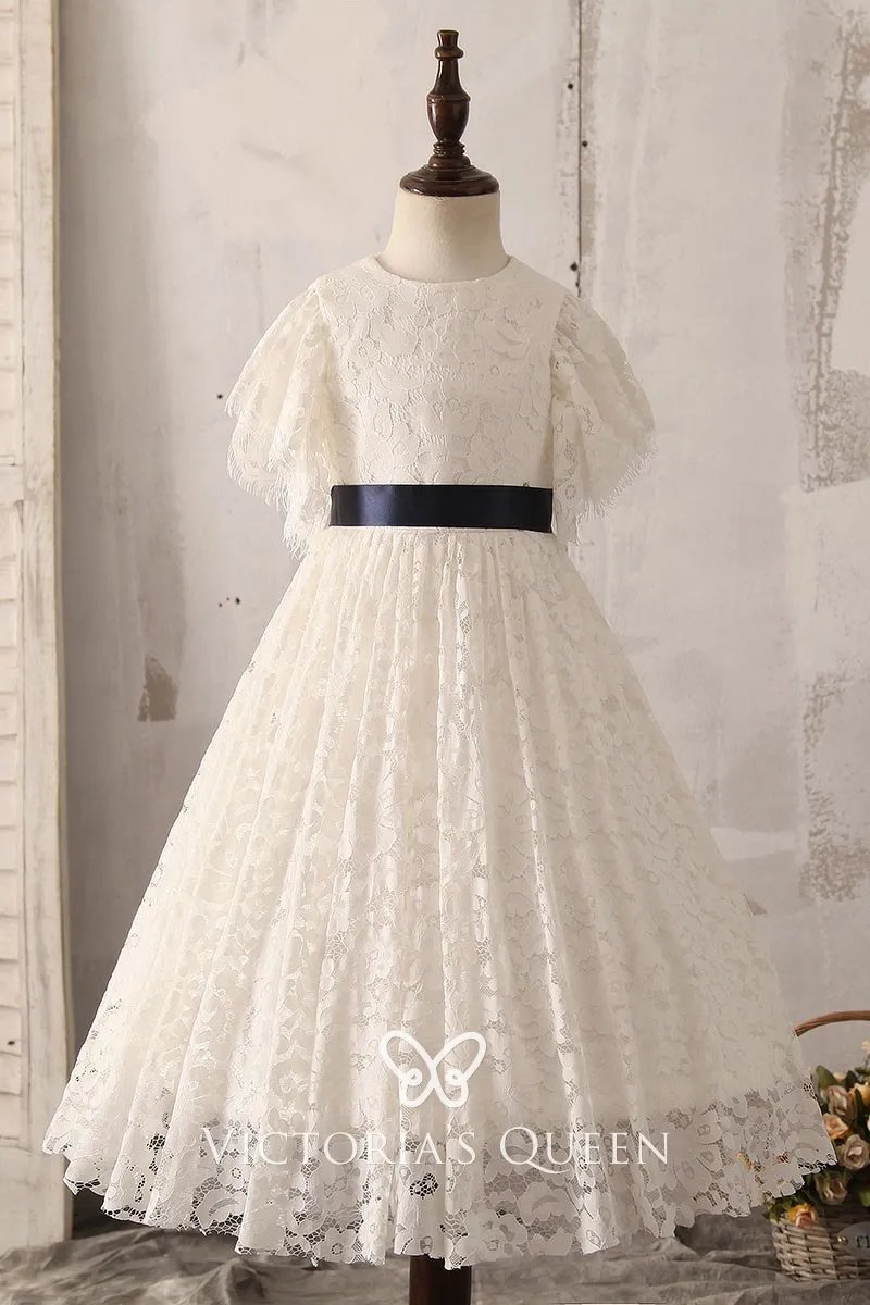 short sleeve flower girl dresses