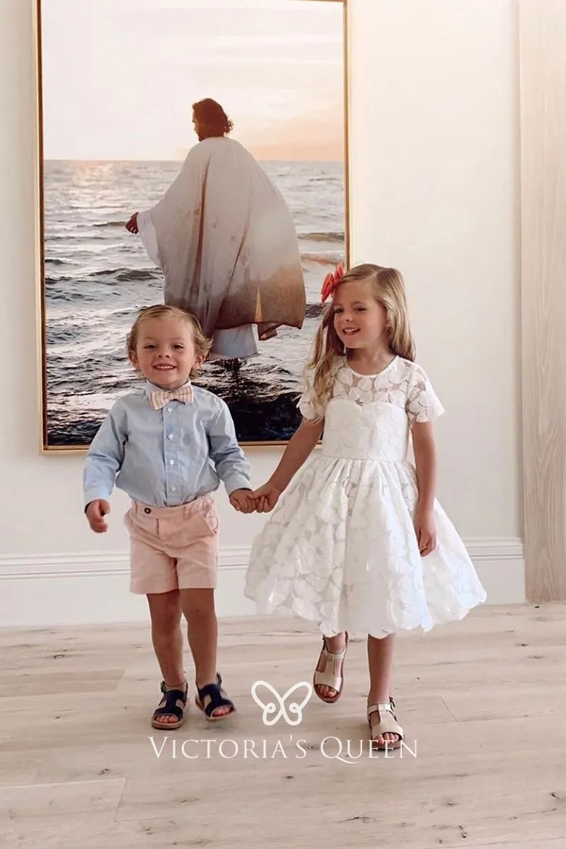 tea length flower girl dresses