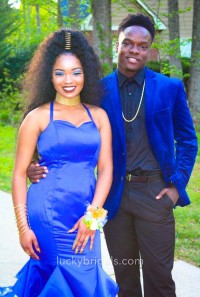 blue prom dress
