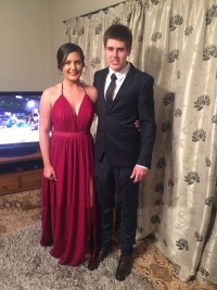 perfect red prom dress