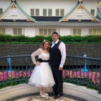 beautiful tea length wedding dress