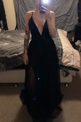 Perfect black prom dress