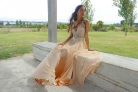 Champagne Prom Dress