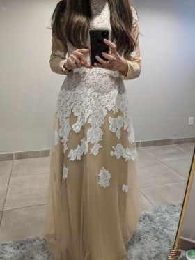 My wedding dress fits like a glove